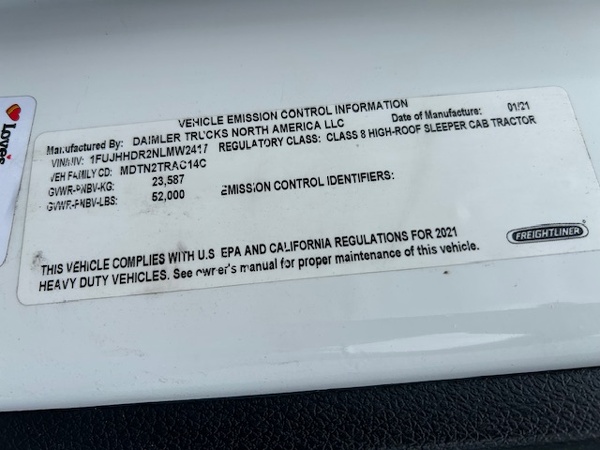 FREIGHTLINER CASCADIA 126SLP 2022