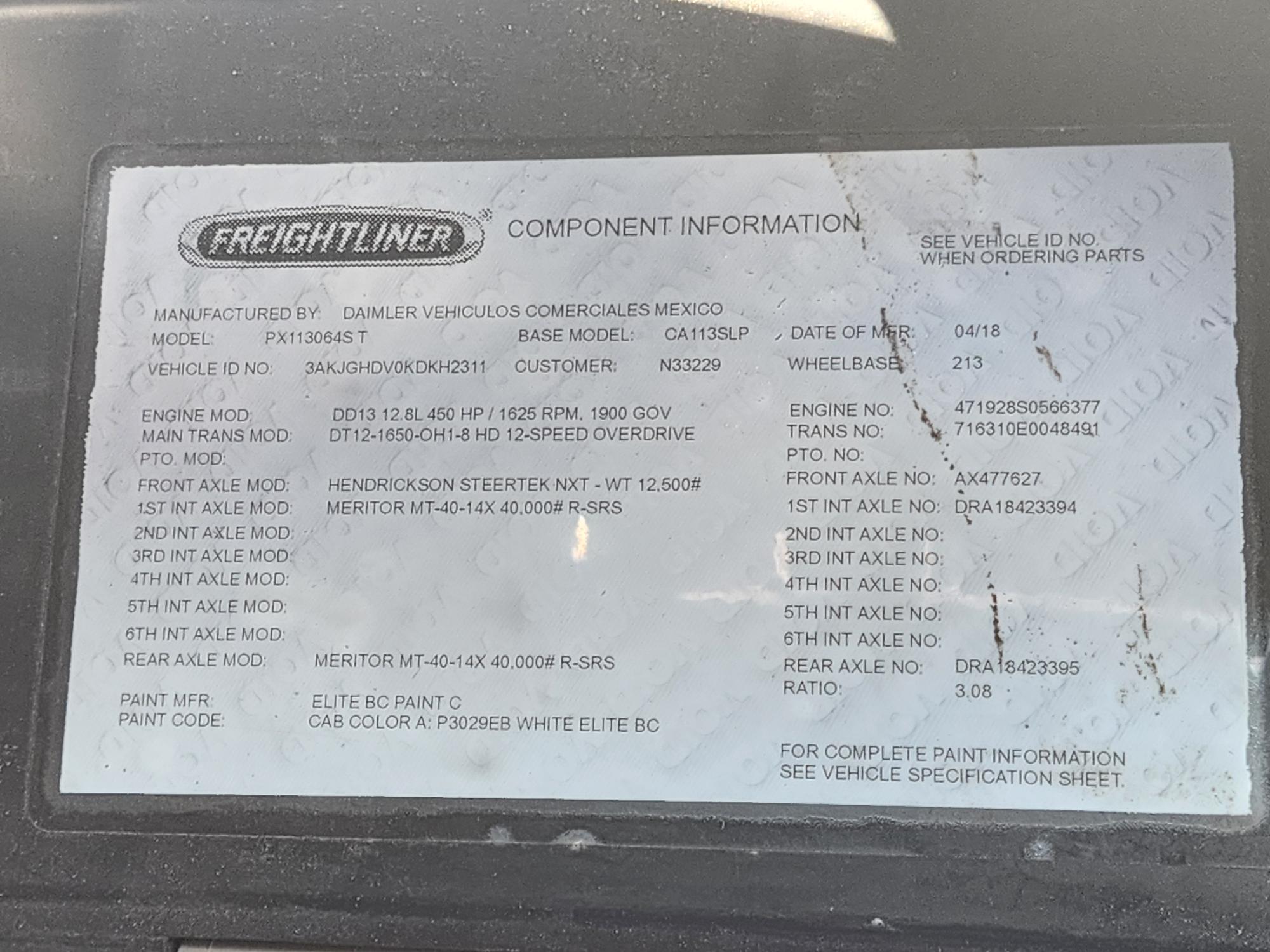 2019 FREIGHTLINER CASCADIA 113SLP - image 21