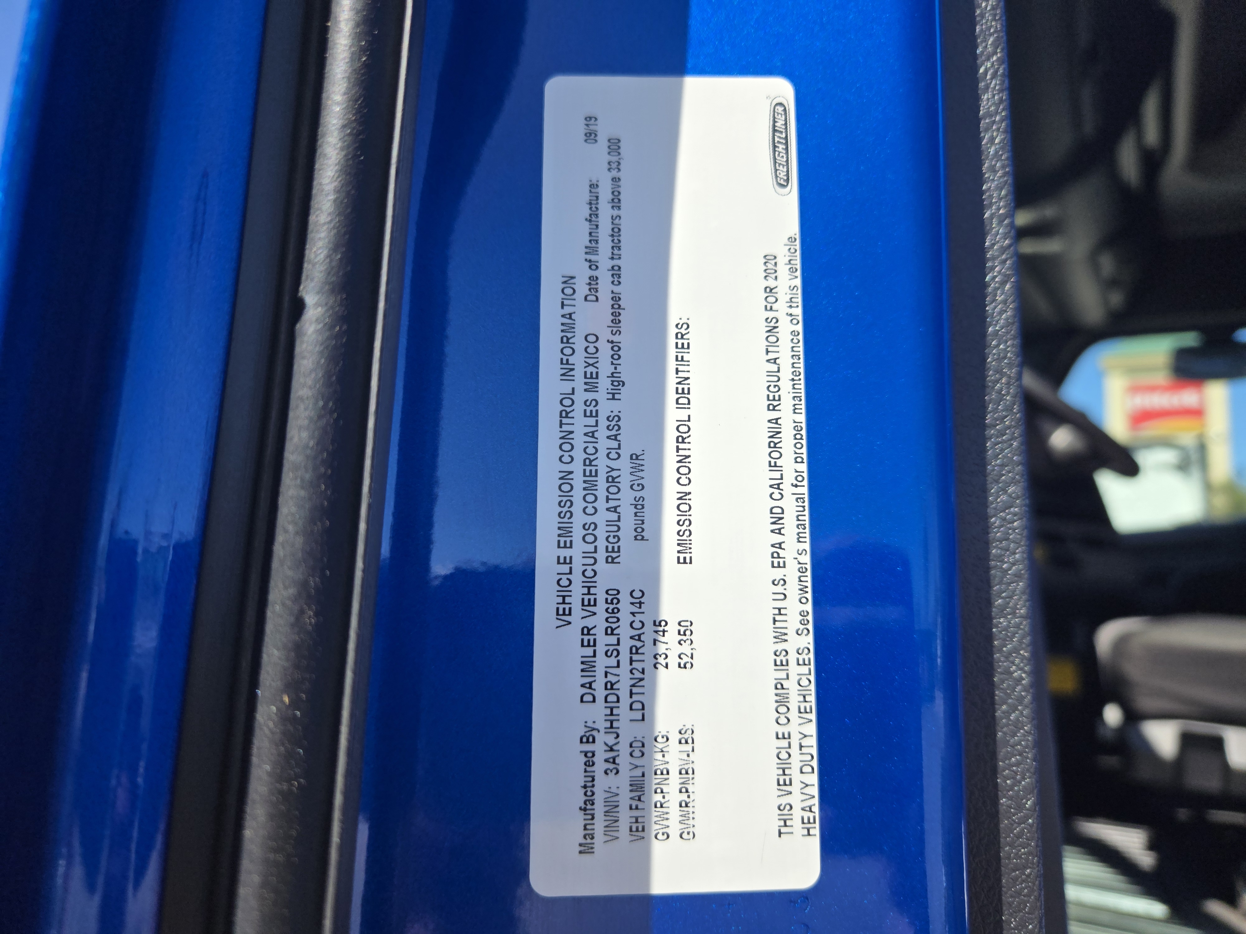 2020 FREIGHTLINER CASCADIA 126SLP - image 16