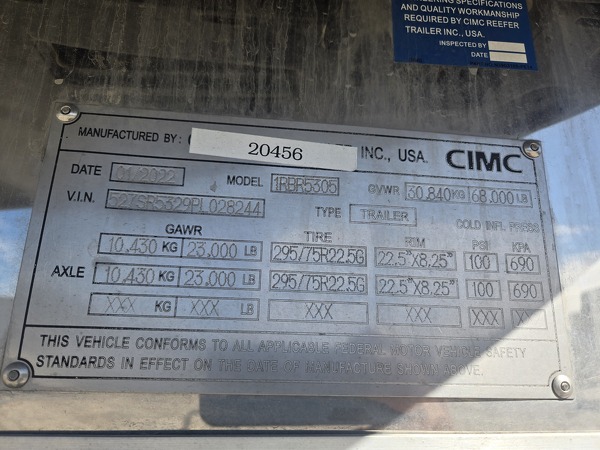 CIMC 1RBR5305 2023