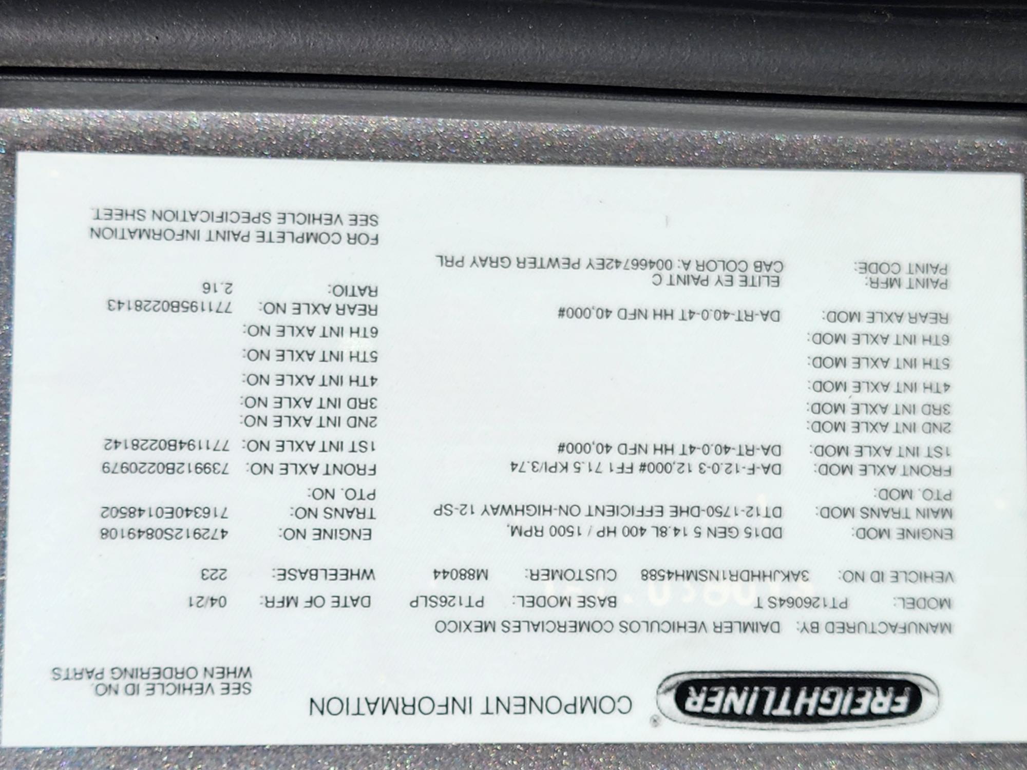 2021 FREIGHTLINER CASCADIA 126SLP - image 22