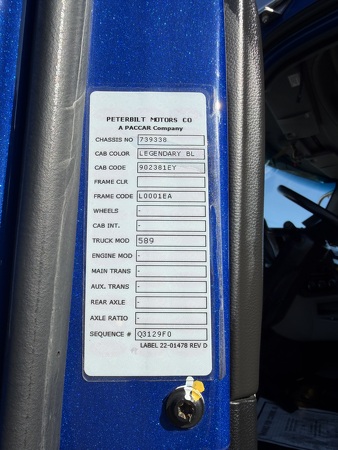 PETERBILT 589 2025 25