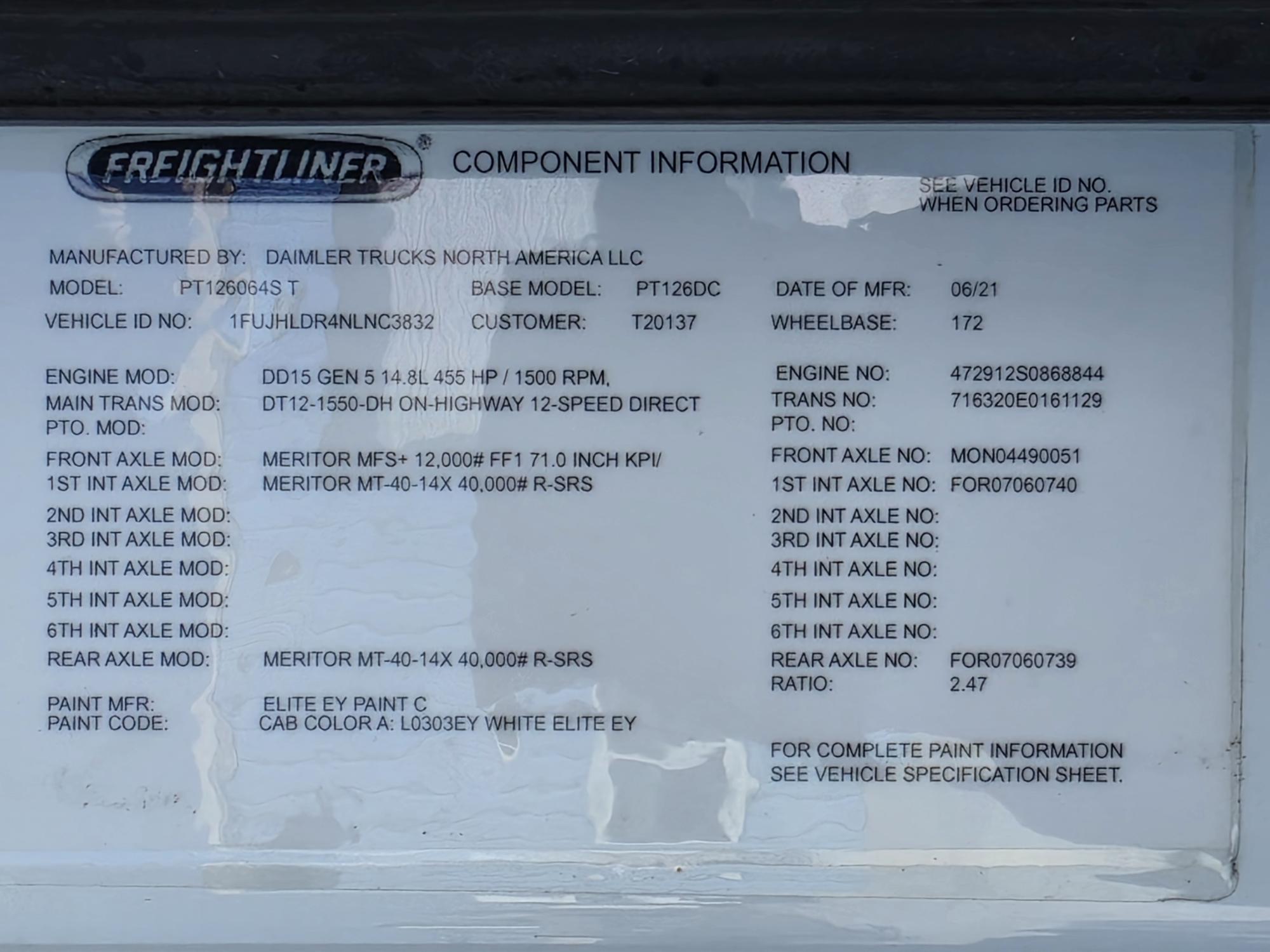 2022 FREIGHTLINER CASCADIA 126DC - image 23