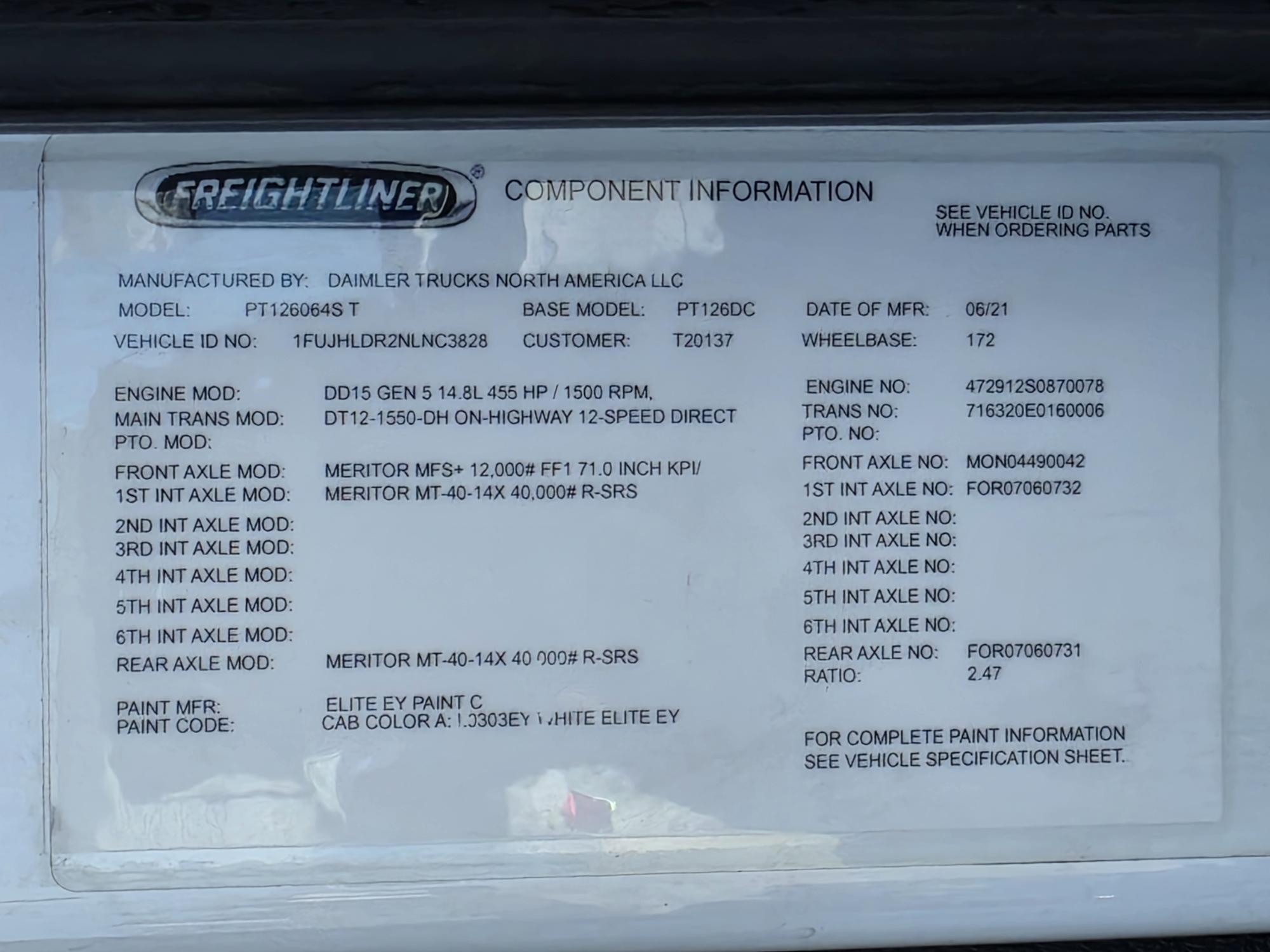 2022 FREIGHTLINER CASCADIA 126DC - image 23