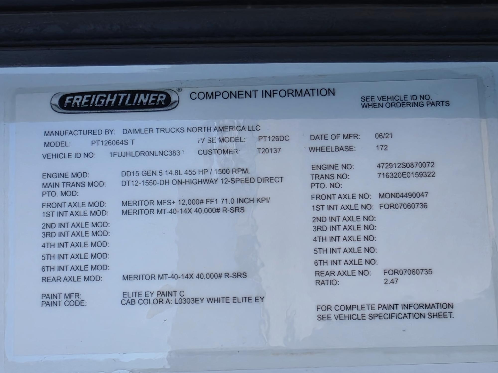 2022 FREIGHTLINER CASCADIA 126DC - image 21